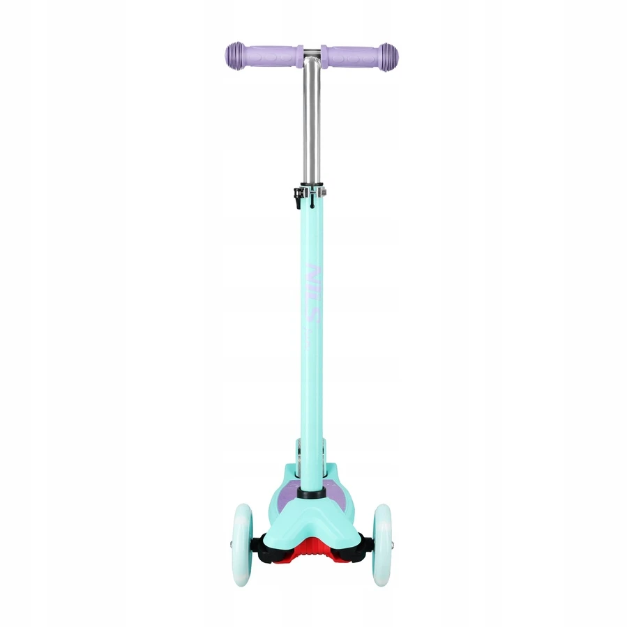 Vaikiškas paspirtukas - NILS FUN - HLB1310 - Violetinė - LED ratukai - Reguliuojamas vairas 78-90 cm