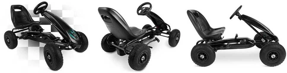 Vaikiškas pedalinis gokartas RK-590 juodas