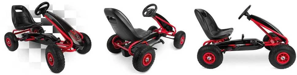 Vaikiškas pedalinis gokartas RK-590 raudonas