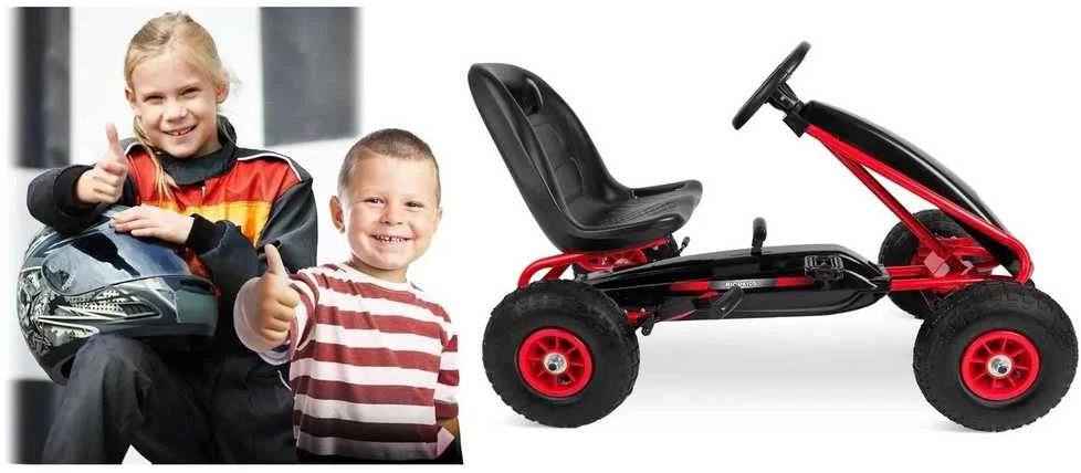 Vaikiškas pedalinis gokartas RK-590 raudonas