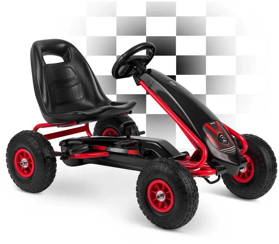 Vaikiškas pedalinis gokartas RK-590 raudonas