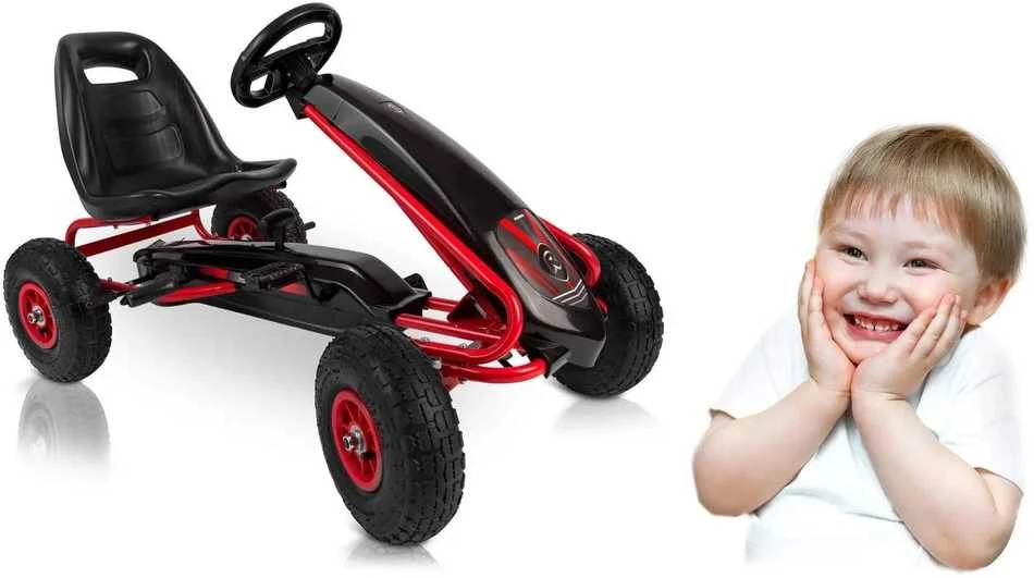 Vaikiškas pedalinis gokartas RK-590 raudonas