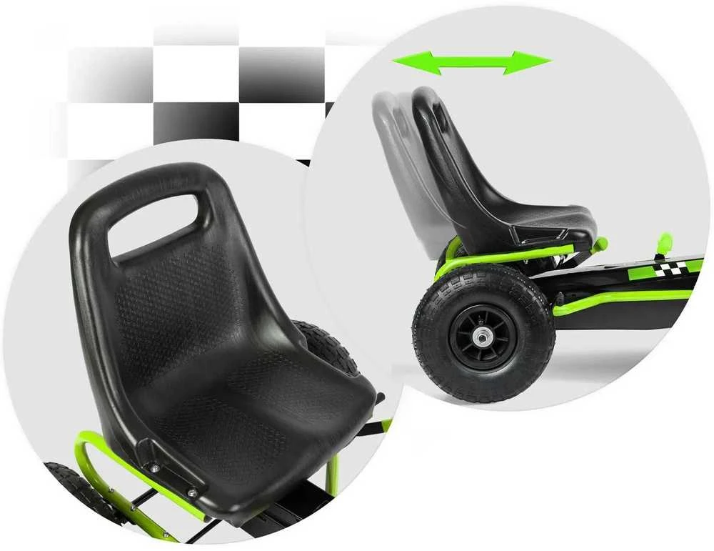 Ricokids Vaikiškas pedalinis gokartas RK-594 žalias