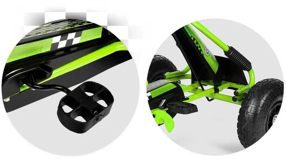 Ricokids Vaikiškas pedalinis gokartas RK-594 žalias