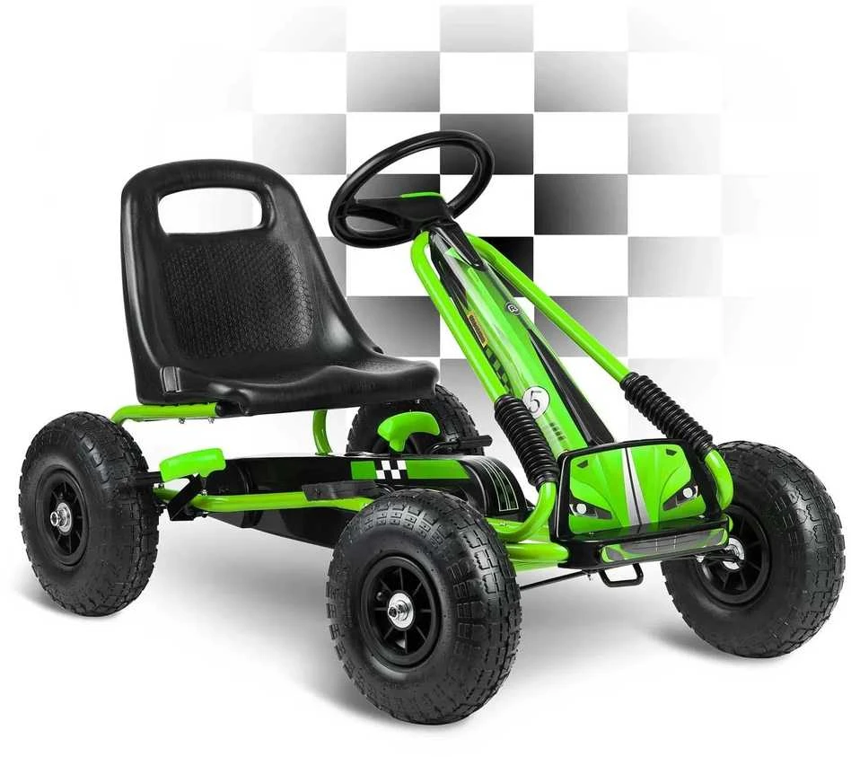 Ricokids Vaikiškas pedalinis gokartas RK-594 žalias