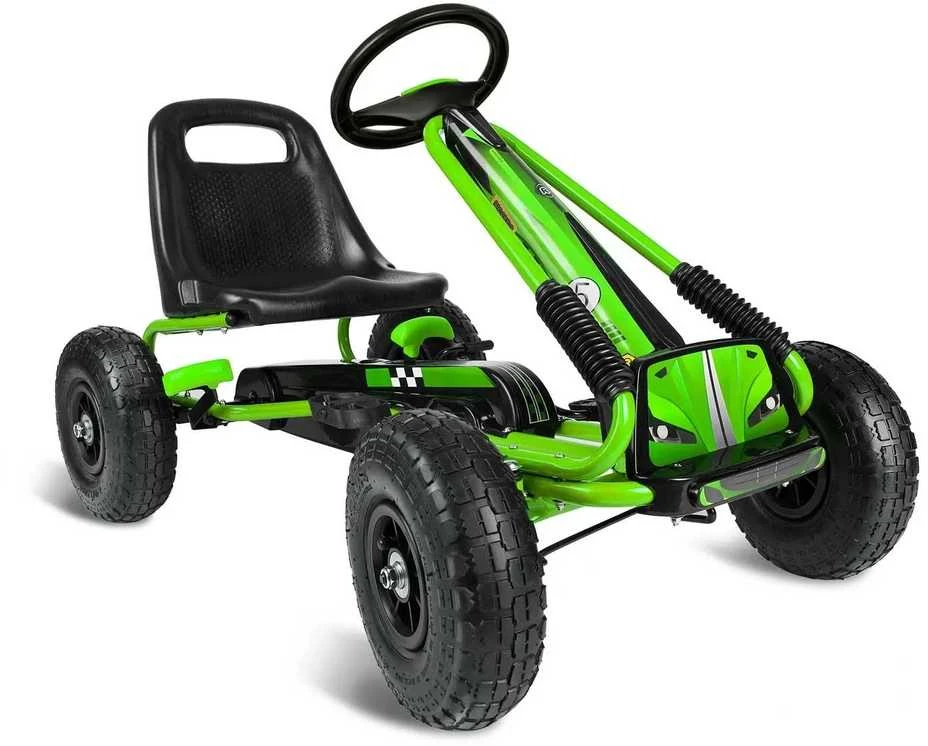 Ricokids Vaikiškas pedalinis gokartas RK-594 žalias