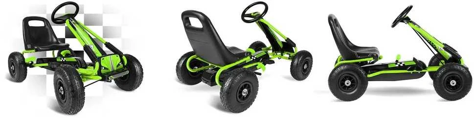 Ricokids Vaikiškas pedalinis gokartas RK-594 žalias