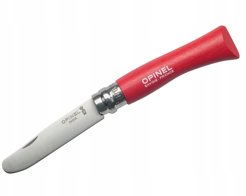 Vaikiškas peilis My first Opinel Nr.7 raudona rankena
