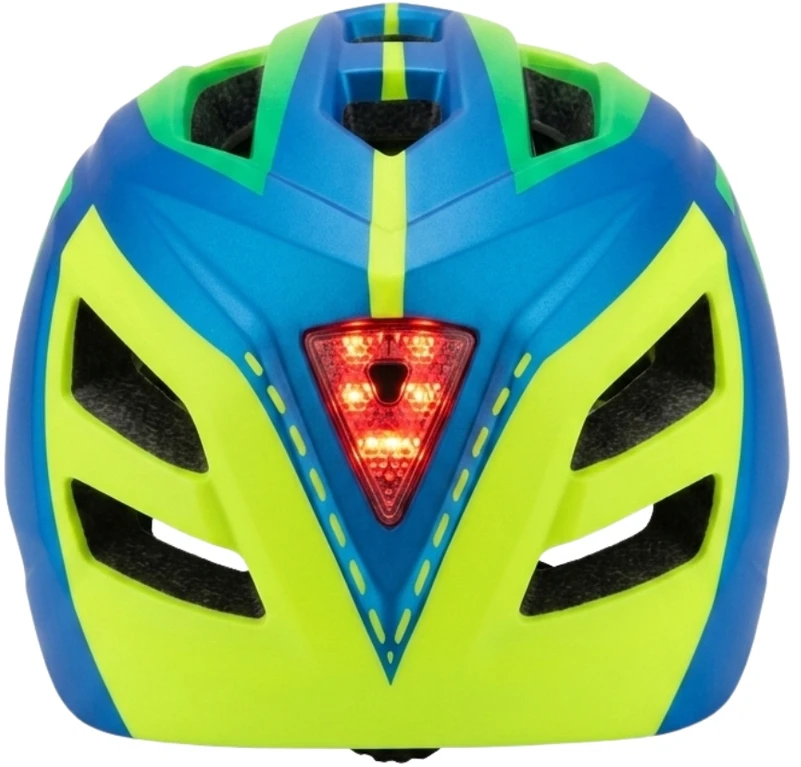 Vaikiškas šalmas Switch 2in1 Fullface LED MTB dviratis EN1078 geltonai mėlynas