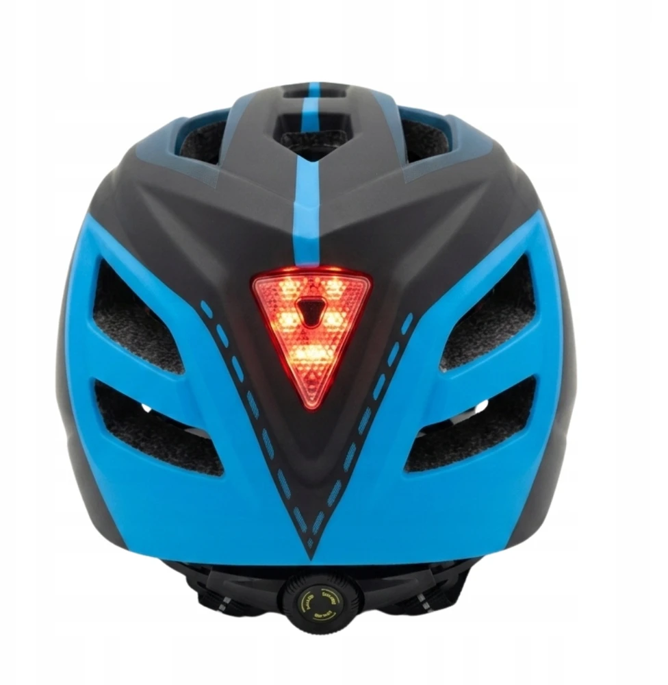 Vaikiškas šalmas Switch 2in1 Fullface MTB dviračio EN1078 LED lemputė Mėlyna