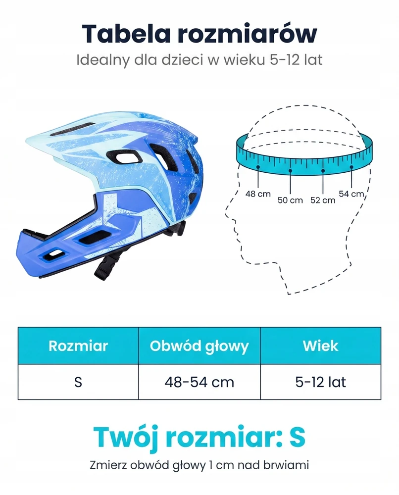 Vaikiškas šalmas Switch 2in1 Viso veido nuimamas smakro apsauga MTB dviračių volai EN1078