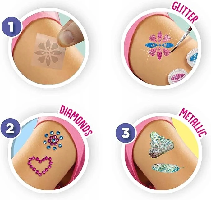 Ses Creative SES Rinkinys madingų laikinų tatuiruočių 3in1