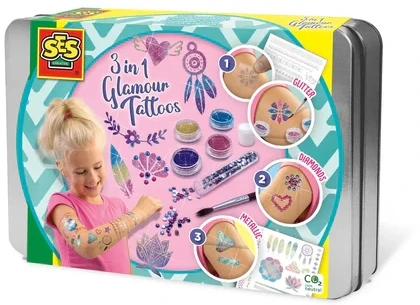 Ses Creative SES Rinkinys madingų laikinų tatuiruočių 3in1