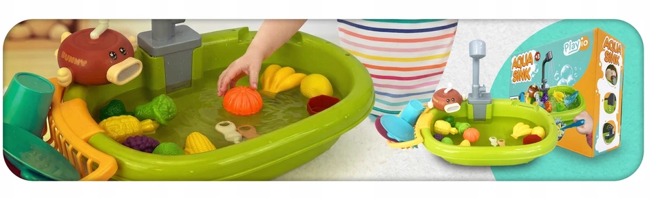Vaikiški kriauklė kriauklė kriauklė tekančio vandens priedai PLAYIO