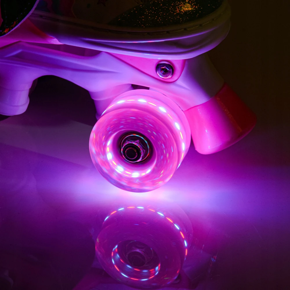 Vaikiški reguliuojami riedučiai meteor mermaid s 30-33 led ratai iki 100 kg