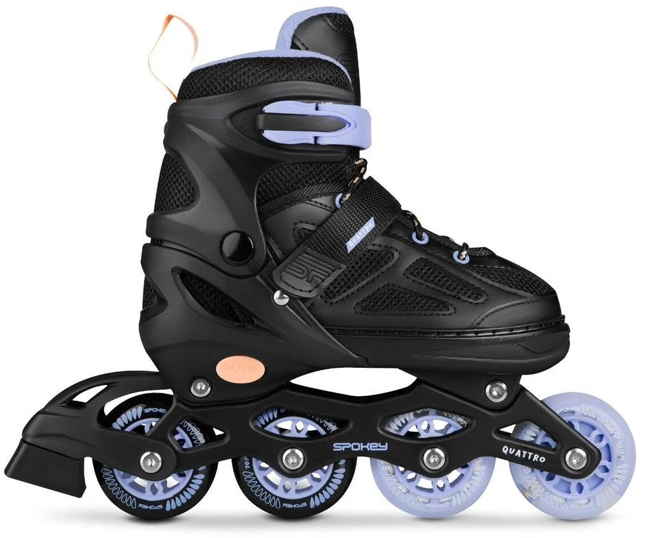 Vaikiški riedučiai Spokey Quattro 4in1, 38-41, juodi