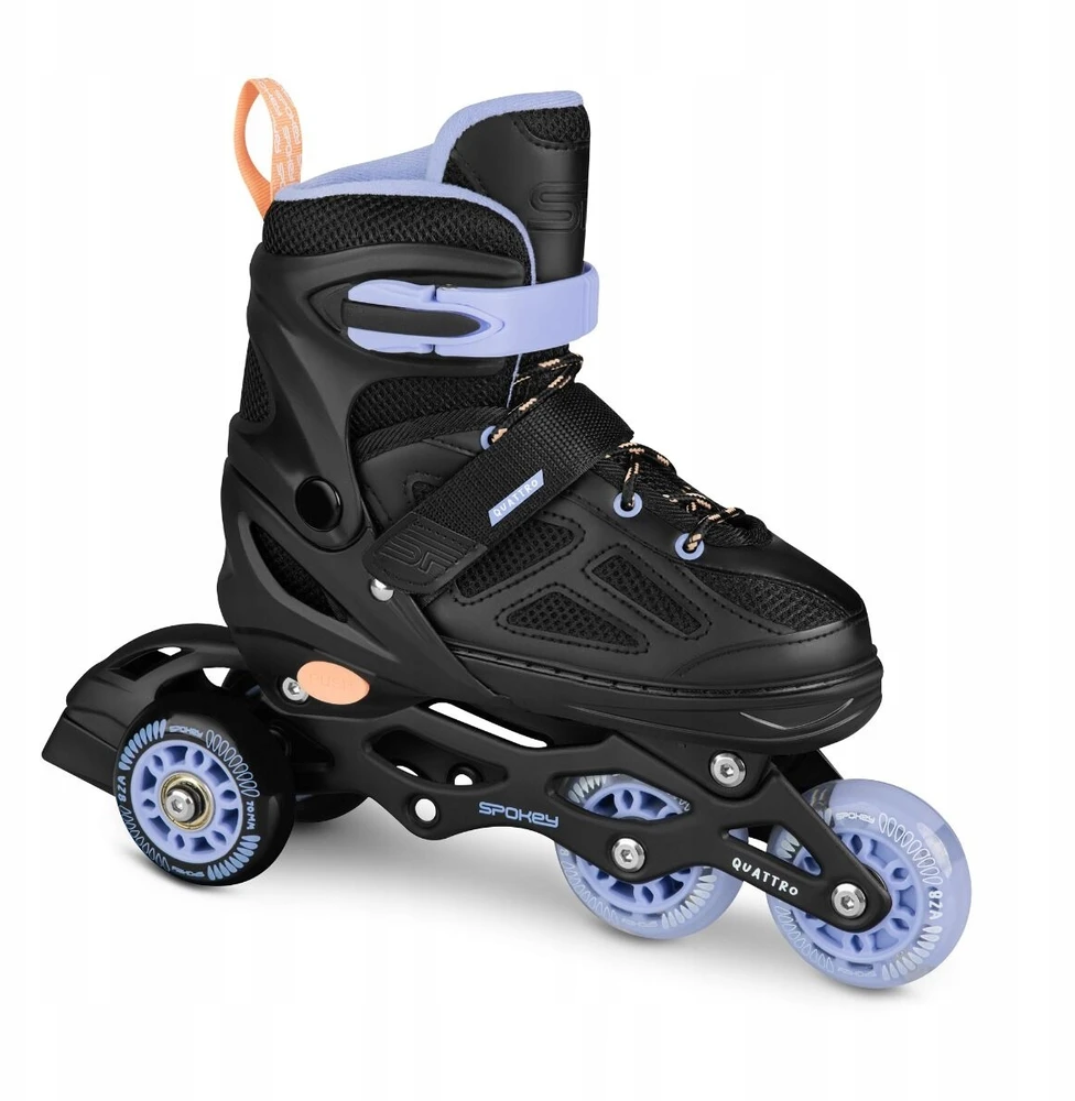 Vaikiški riedučiai Spokey Quattro 4in1, 38-41, juodi