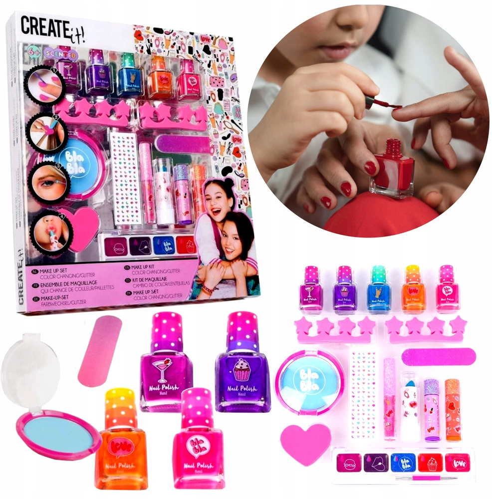Vaikiškos kosmetikos rinkinys Create It Color Changing & Glitter