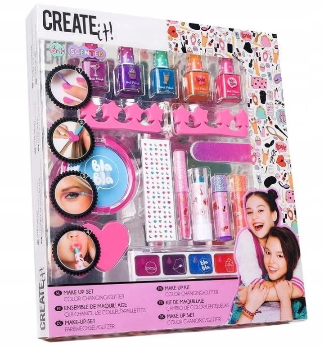 Vaikiškos kosmetikos rinkinys Create It Color Changing & Glitter