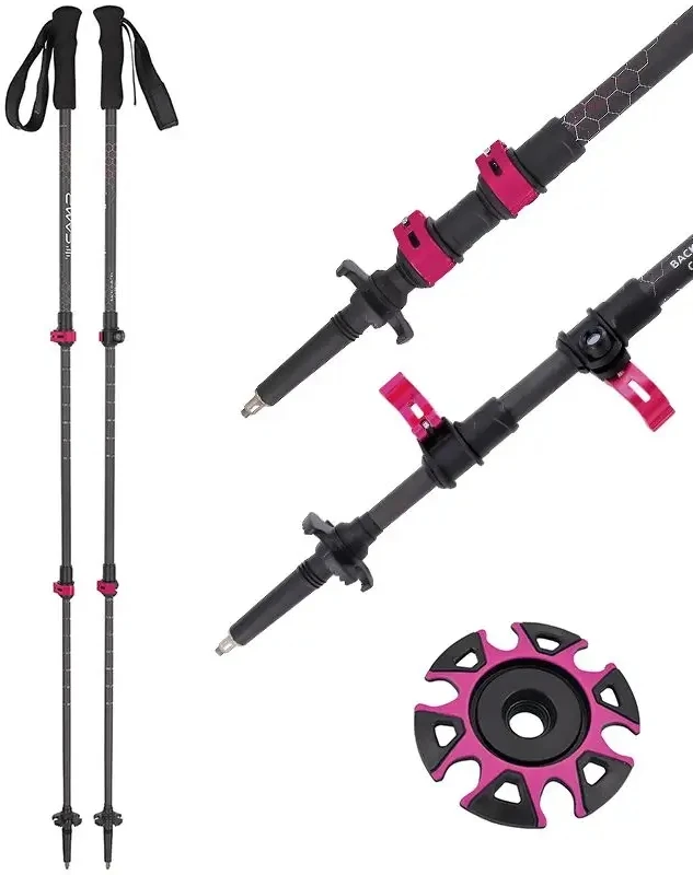 Vaikščiojimo lazda - C.a.m.p. - 3219 - Backcountry Carbon - Teleskopinė - Ergonomiška - 60-125 cm