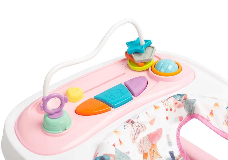 Toyz Vaikštynė kūdikiams, vaikams su reguliuojamu aukščiu, rožinė