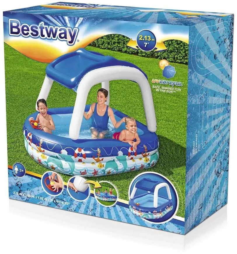 „Bestway“ baseinas su skydeliu, vairas, irklavimo baseinas