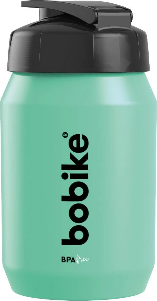 Vaikų buteliukas - Bobike - 450 ml - Šešėlinis kamštis - Žalias/Juodas - Be BPA - Vienodas srautas - Lengva naudoti