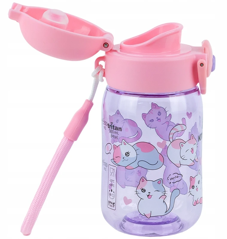 Vaikų gertuvė "kite" 360ml - stilinga ir saugi mokyklai