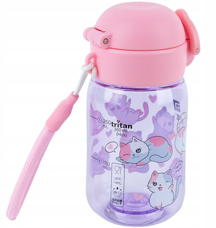 Vaikų gertuvė "kite" 360ml - stilinga ir saugi mokyklai
