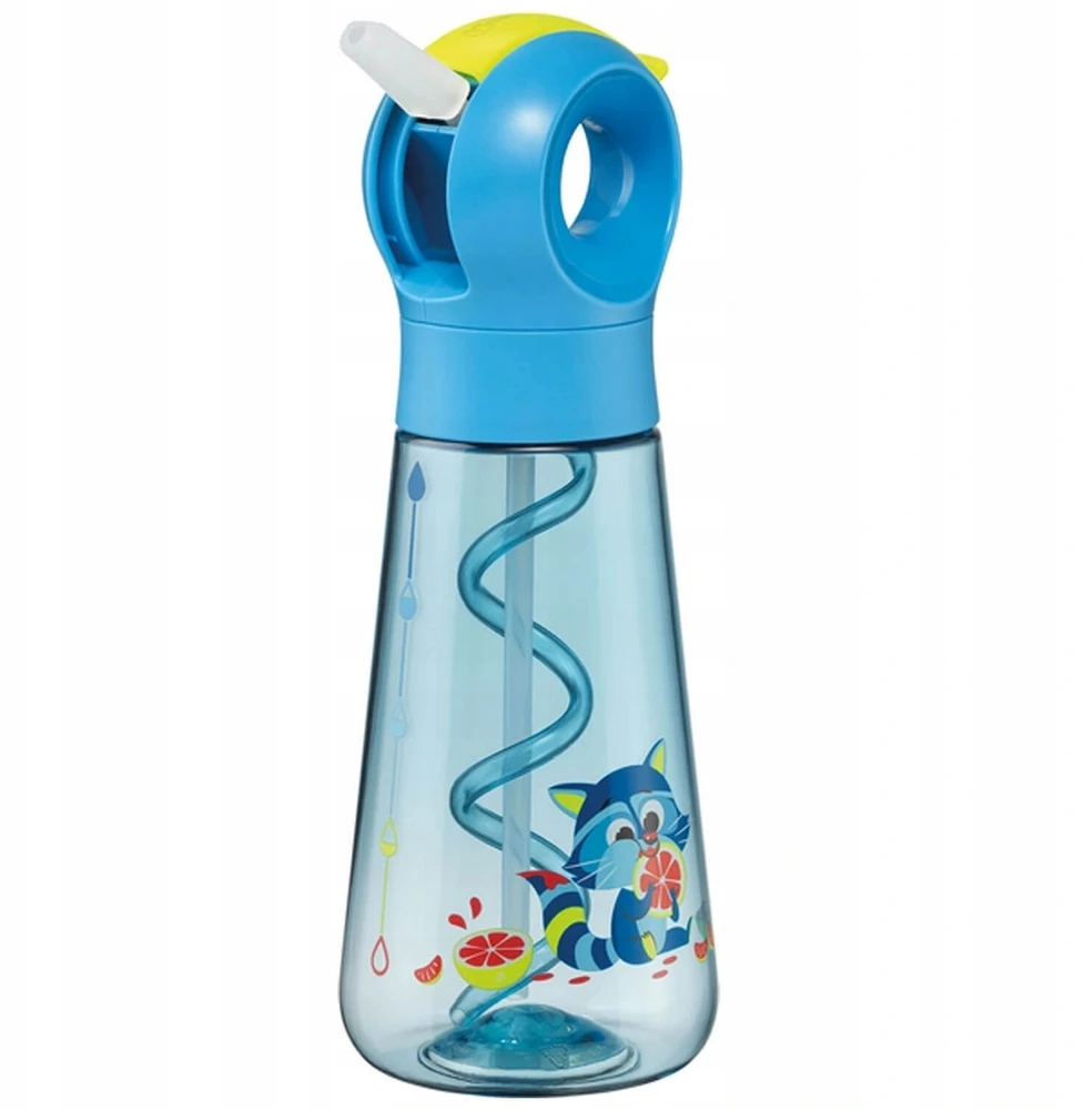 Vaikų gertuvė - Maped Picnik - Mėlynas fluorescencinis lūšis - 500ml - Integruota šiaudelis - Vandeniui atspari