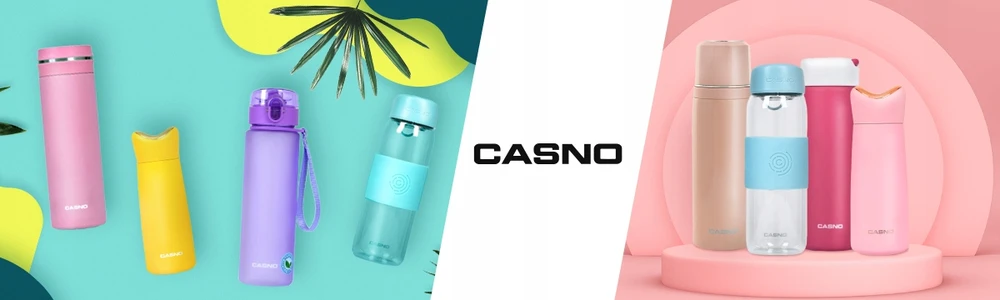 Vaikų gertuvė su šiaudeliu Casno Willy 400 ml, rožinė