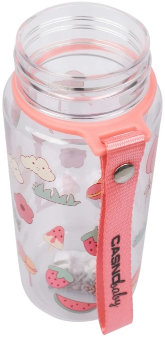 Vaikų gertuvė su šiaudeliu Casno Willy 400 ml, rožinė