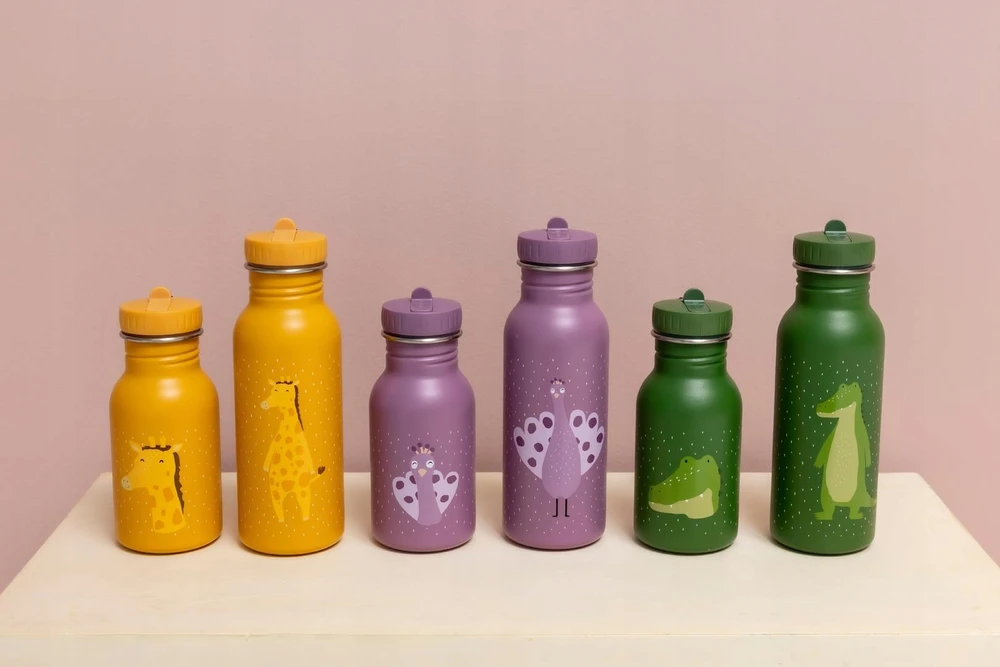Vaikų gertuvė - TRIXIE - Ponia Paukštis - 350 ml - Nerūdijantis plienas - Rožinė