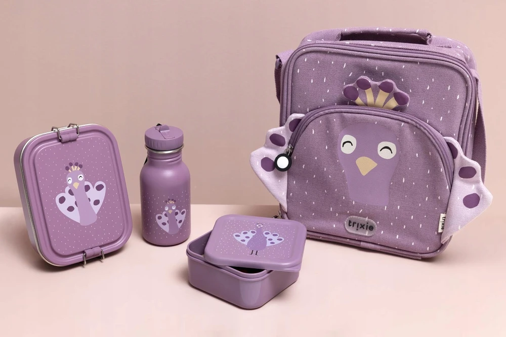 Vaikų gertuvė - TRIXIE - Ponia Paukštis - 350 ml - Nerūdijantis plienas - Rožinė