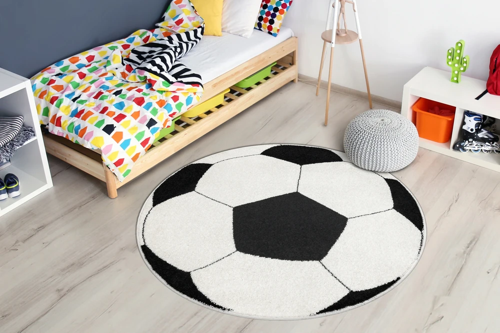 Dywany Uszczow VAIKŲ KILIMAS SIDABARAS, apskritimas 80 cm, KUMULYS #SIL040