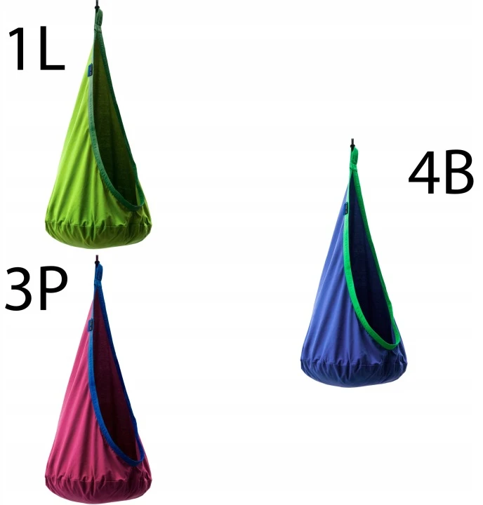 Vaikų pakabinamas kokonas Milo su pripučiama pagalve, violetinis