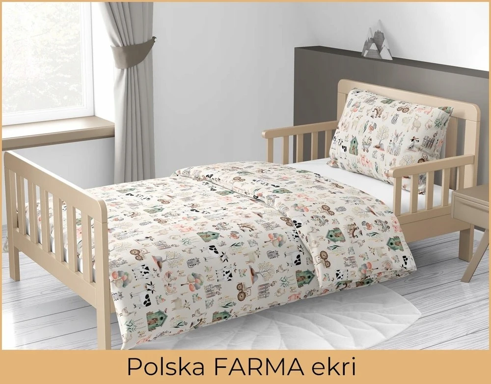 VAIKŲ patalynė 160x200 vaikui 100% medvilnė SERTIFIKATAS Polska Farma E