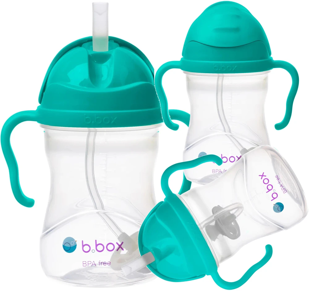Astar Vaikų puodelis - B.BOX - Puodelis su šiaudeliu - 240 ml - Ergonomiškas - Atsparus smūgiams