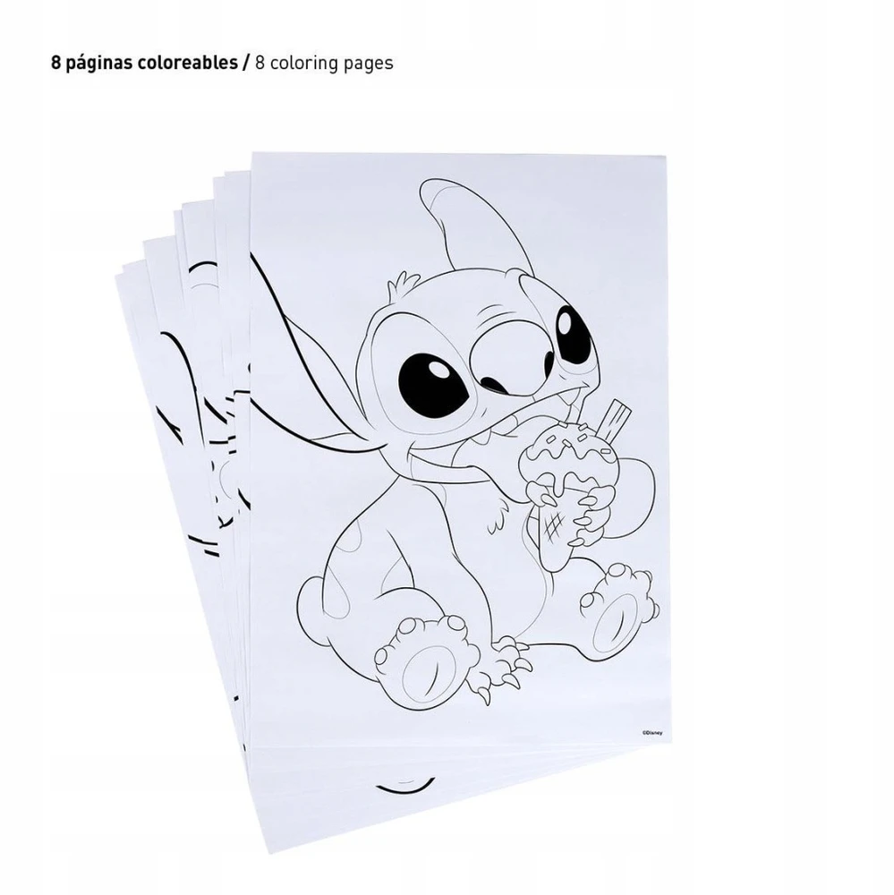 Vaikų raštinės rinkinys - Cerda - Disney Stitch - Multicolor - 11x24x9,5 cm - 6-12 metų