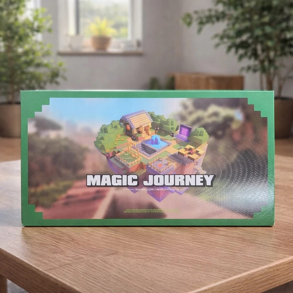 Vaikų žaislų rinkinys DYI Magnetic Blocks Dark World Building