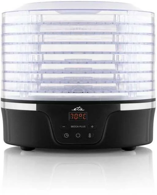 ETA | Maisto džiovintuvas | Galia 380 W | Padėklų skaičius 8 | Integruotas laikmatis | Juodas
