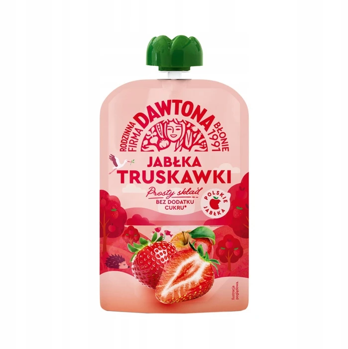 Vaisių putėsių desertinis skonių mišinys 12x100g vaikams be cukraus Dawtona