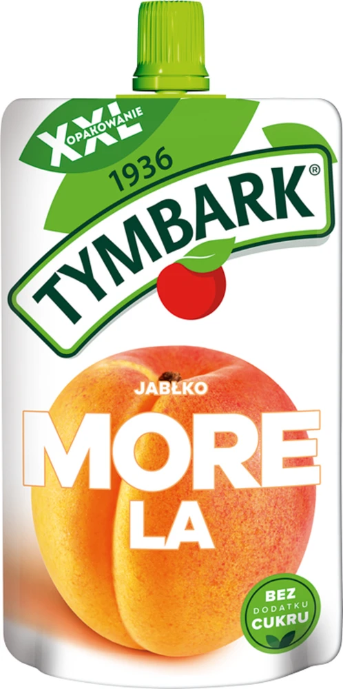 Vaisių tyrelė vaikams Tymbark Obuolys Abrikosas 10x 200g Užkandis