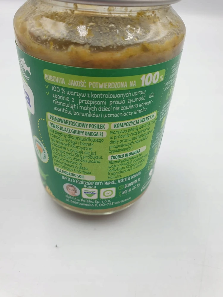 Vakarienė Bobovita makaronai su lašiša ir špinatais 190 g