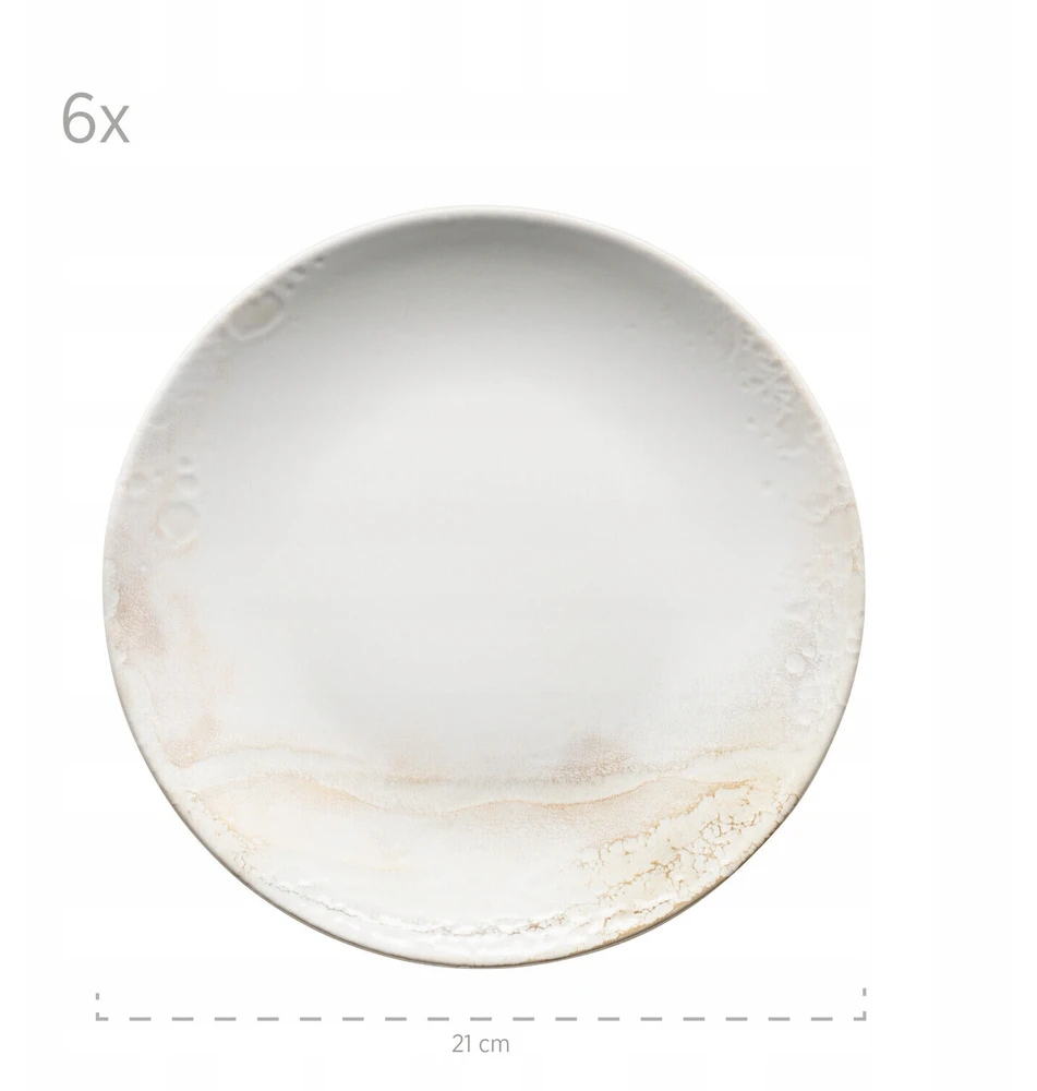 VAKARIENĖS PASLAUGOS Mäser 931949 akmens masės, baltos/smėlio spalvos (1 komplektas, 18 vnt.)