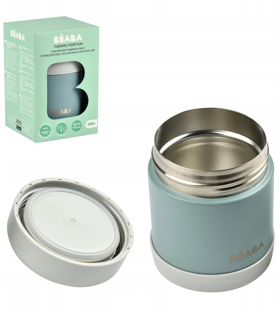 Beaba Thermo maisto indelis, 300 ml, spalva: šviesiai pilka