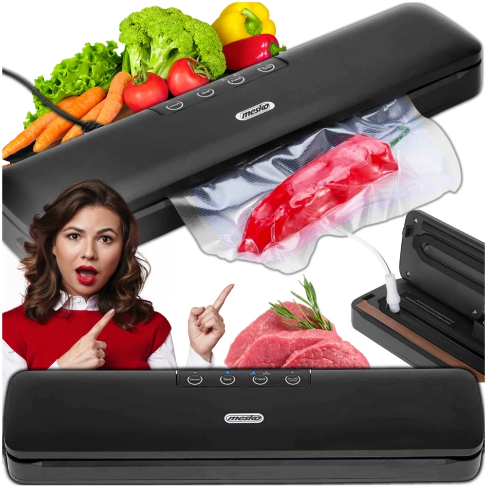 Adler Mesko | Vacuum sealer | MS 4492 | Power 95 W | Juodas