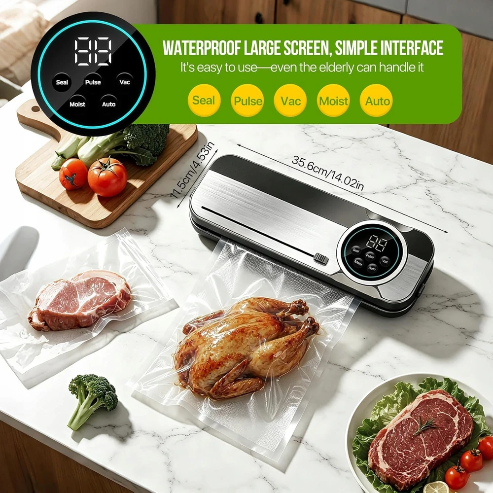VAKUUMINIS SANTRAUKAS 120W 75KPA 6IN1 UV RITINĖLIŲ MAIŠŲ RINKINYS