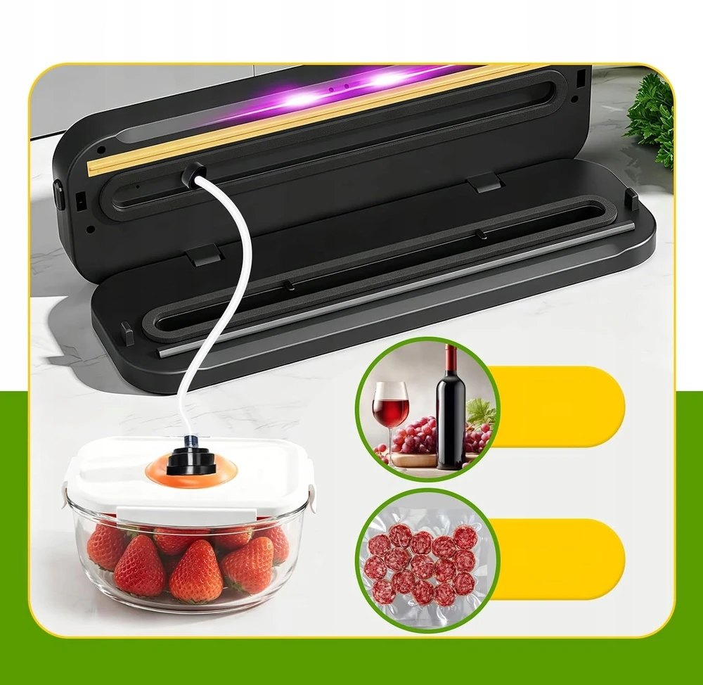 VAKUUMINIS SANTRAUKAS 120W 75KPA 6IN1 UV RITINĖLIŲ MAIŠŲ RINKINYS