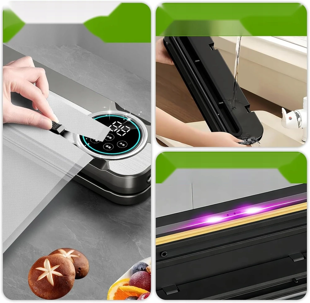VAKUUMINIS SANTRAUKAS 120W 75KPA 6IN1 UV RITINĖLIŲ MAIŠŲ RINKINYS